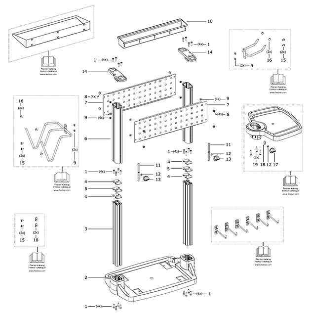 Festool 35000327 Wcr 1000 Workcentre Spare Parts 35000327
