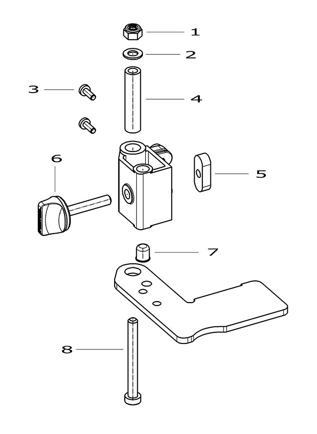 Festool 488560 Ka-ar Adjustable Stop Spare Parts 488560