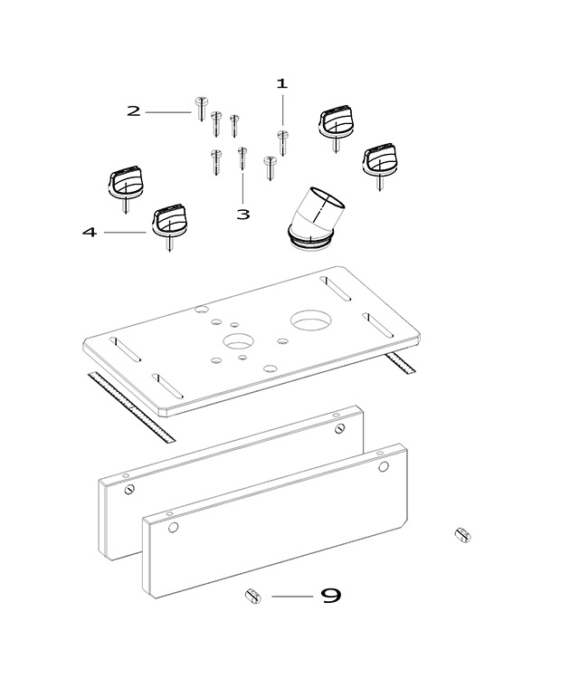 Festool 492037 Flexi Glass Routing Aid Fh - Of 2000 Spare Parts 492037