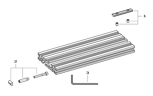 Festool 492722 Guide Rail Extension Profile Mfs - Vp 200 Spare Parts 492722