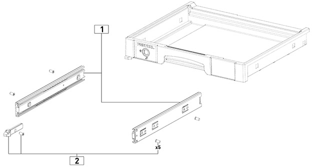 Festool 500692 Systainer Sortainer Sys-az Pull-out Drawer Spare Parts 500692