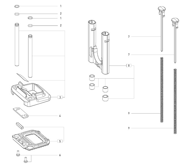 Festool 10009764 Os-ah Multi Tool Positioning Aid Set Spare Parts 10009764