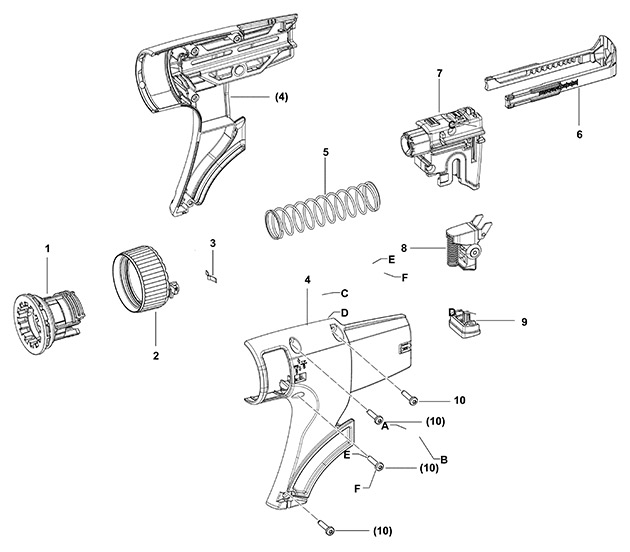 Festool 767823 Af-dw Screw Gun Head Spare Parts 767823