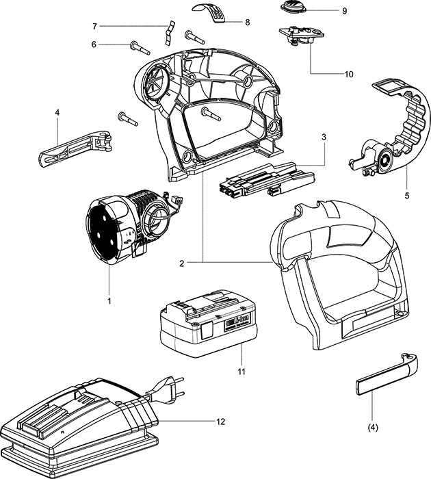Festool 768178 Syslite Uni Worklamp Spare Parts 768178