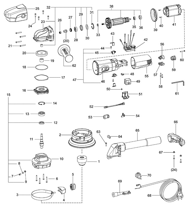 Festool 768798 Rg 80 E-plus Diamond Grinder Spare Parts 768798