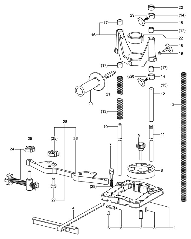 Festool 769273 Gd 320 Drill Stand Spare Parts 769273