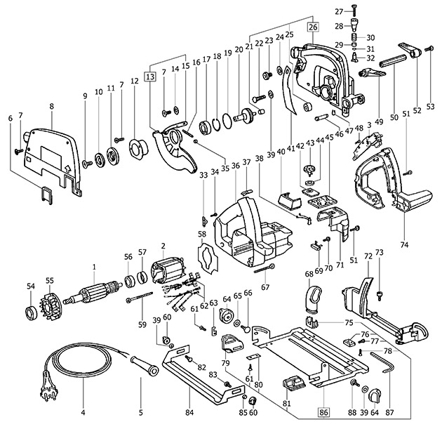 Festool 489968 Ap 55 Eb/1 Circular Saw Spare Parts 489968