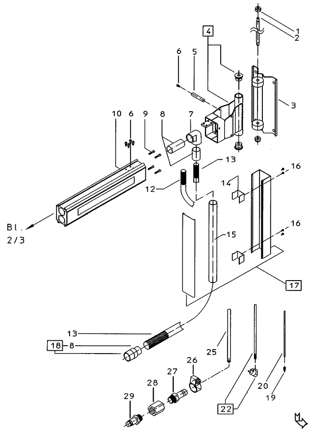 Festool 583171 Asa 2500 Dust Extractor Boom Arm Spare Parts 583171