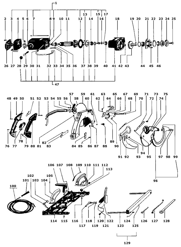 Festool 691102 Axp 132 E Circular Saw Spare Parts 691102
