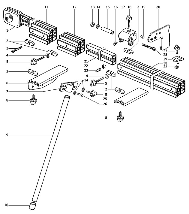 Festool 489676 Trimming Attachment Spare Parts 489676