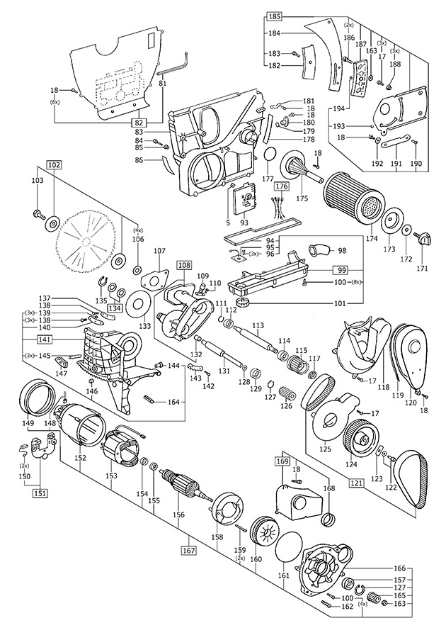 Festool 493474 Cs 70 E Gb Trimming Saw 110v Spare Parts 493474