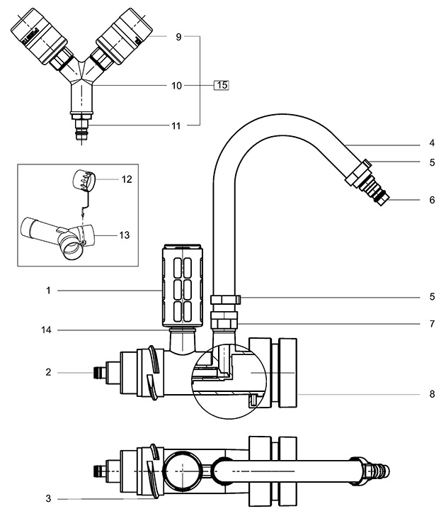 Festool 496929 Ias 2 Double Adapter Ias 2-da-ct Spare Parts 496929