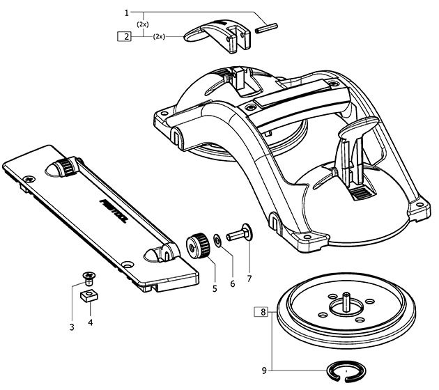 Festool 492617 Guide Rail Dual Suction Pad Spare Parts 492617