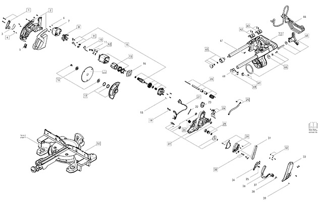 Festool 10006965 Ks 60 E Sliding Mitre Saw 230v Spare Parts 10006965