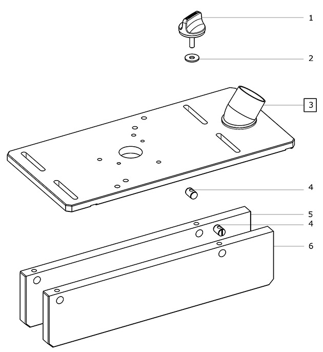 Festool 495246 Flexi Glass Routing Aid Of - Fh 2200 Spare Parts - Part ...