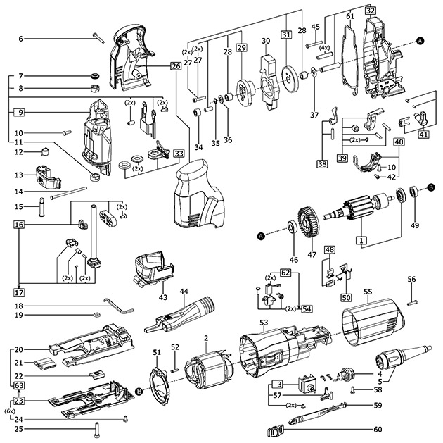 Festool 489580 Ps 300 Q Jigsaw Spare Parts 489580