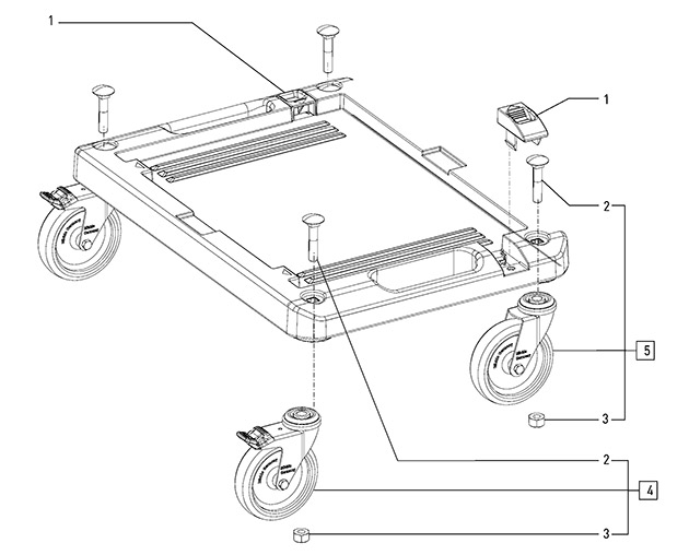 Festool 495020 Sys-cart Rb-sys Systainer Cart Spare Parts 495020