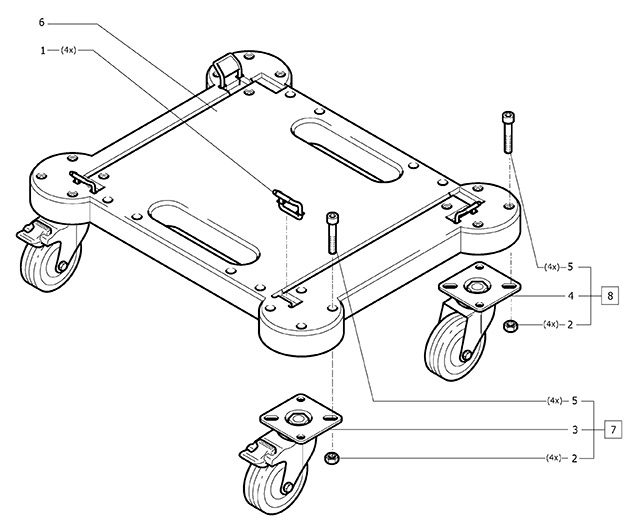 Festool 492388 Systainer Sys Roll Board Cart Spare Parts 492388