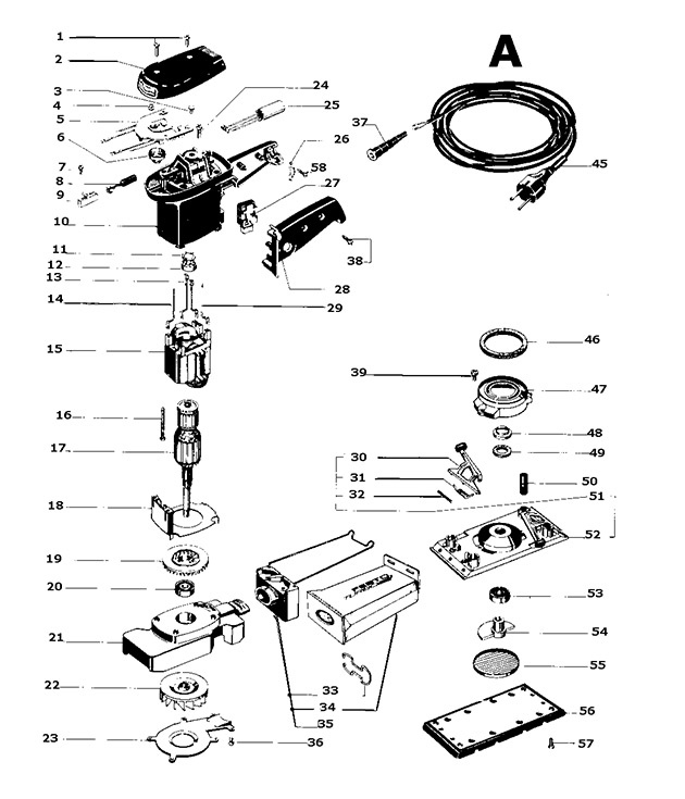 Festool 567408 Rs 3 Third Sheet Sander Version A Spare Parts 567408