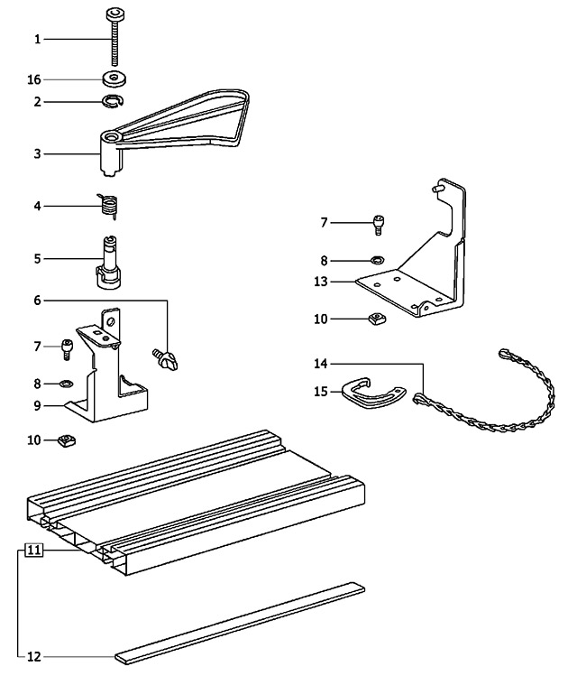 Festool 488524 Bench Unit Se-ehl Spare Parts 488524