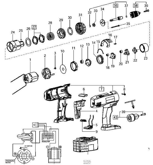 Festool 488750 Tdd 14.4 Es Cordless Drill Spare Parts 488750