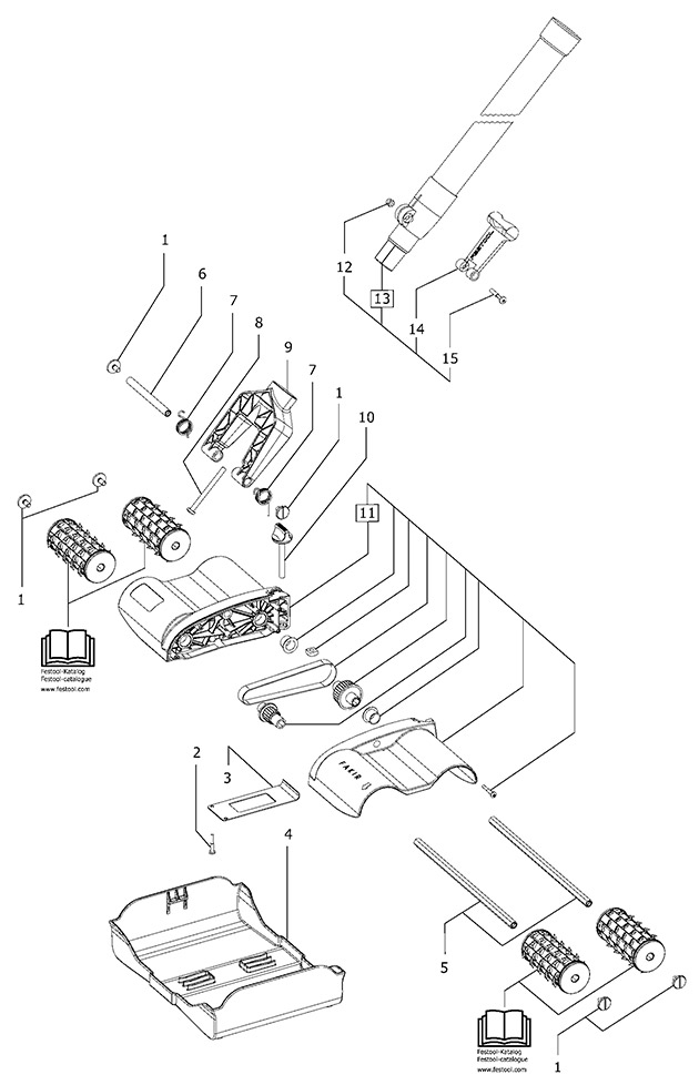 Festool 495721 Tp 220 Wallpaper Perforator Spare Parts 495721