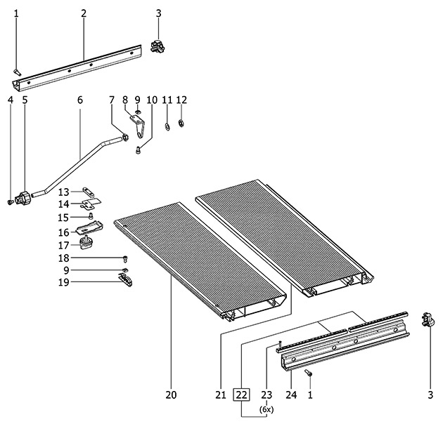 Festool 493822 Vb-cms Extension Table Spare Parts 493822
