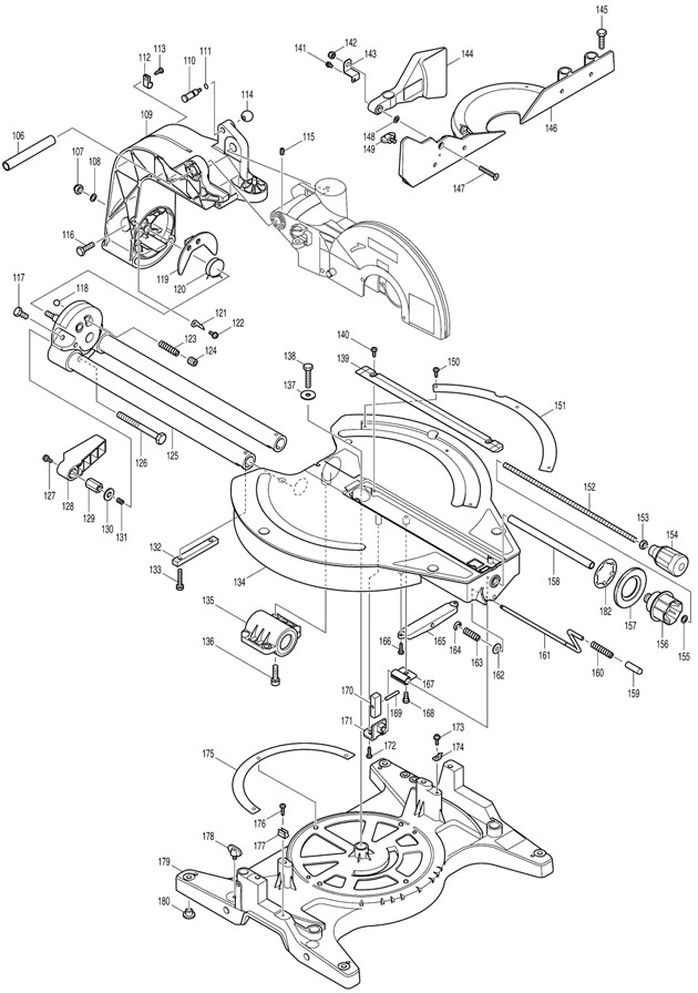 Makita LS1214F Corded 305mm Slide Compound Mitre Saw 110v & 240v Spare Parts LS1214F