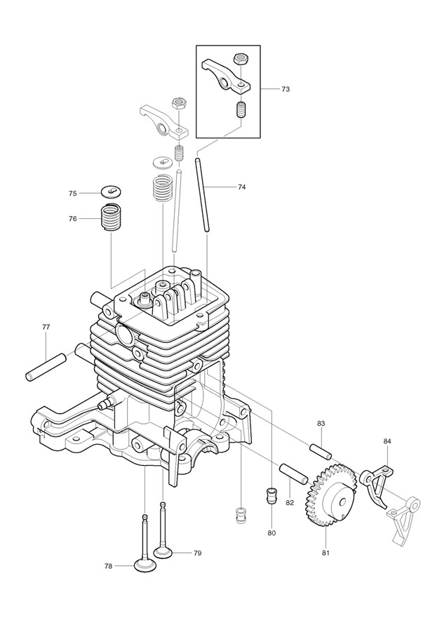Makita PB2504 Petrol Garden Leaf Blower Spare Parts PB2504