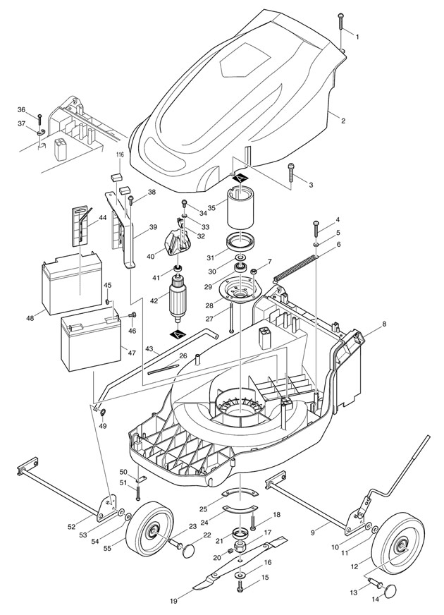Makita UM401D Lawnmower 16