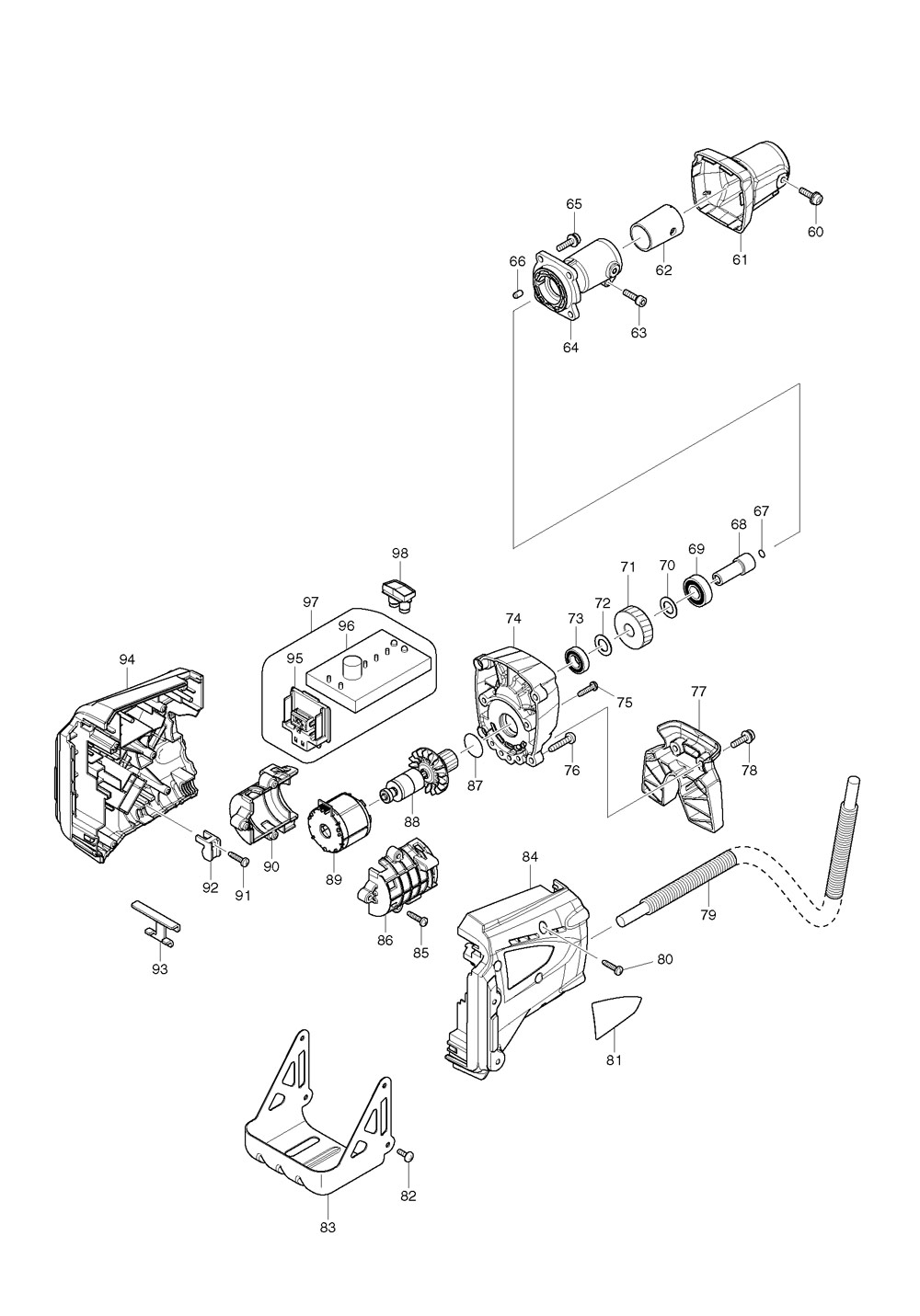 Makita BBC231U Garden Brush Cutter Spare Parts - Part Shop Direct