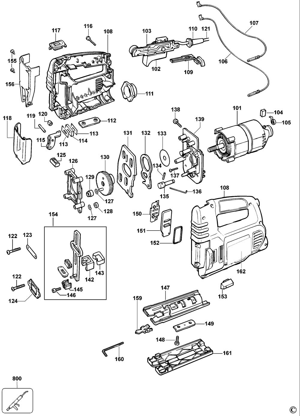 DeWalt DW319 Type 3 Jigsaw Spare Parts Part Shop Direct