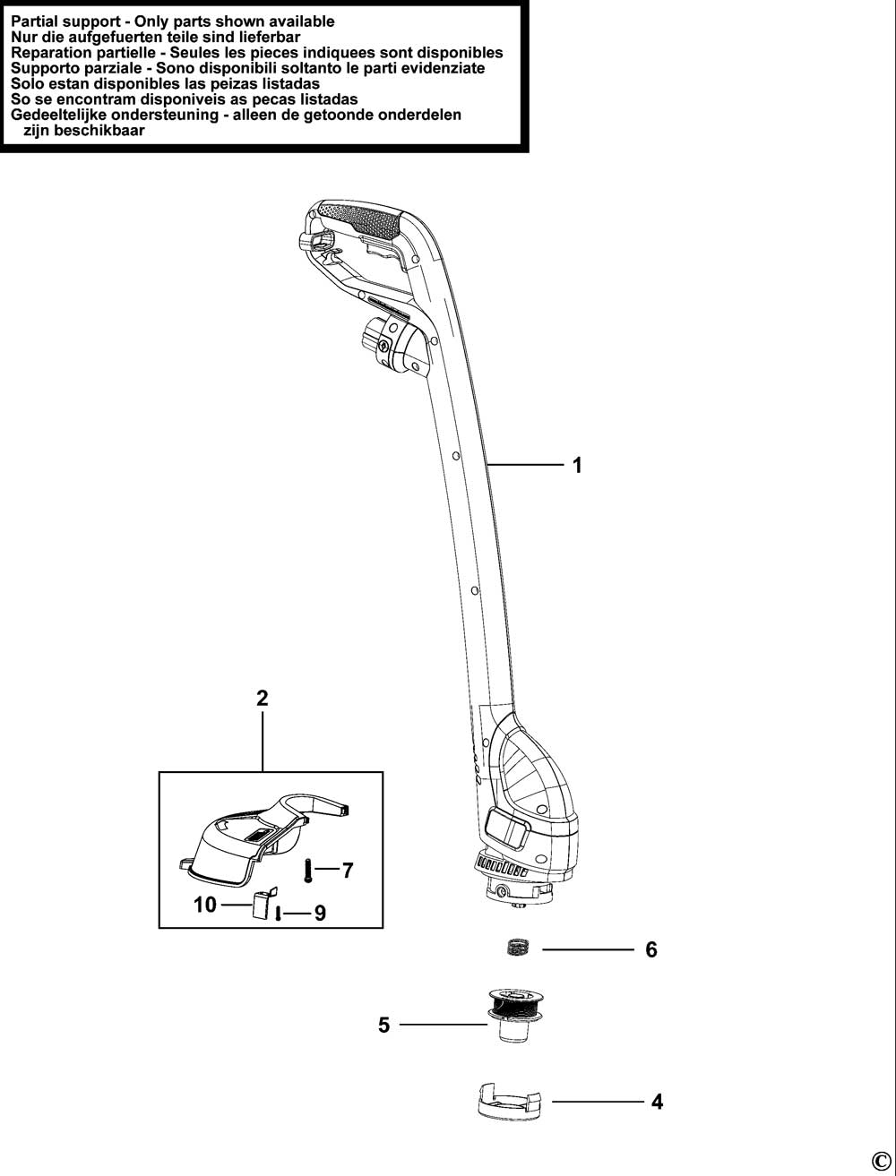 parts for black and decker strimmer
