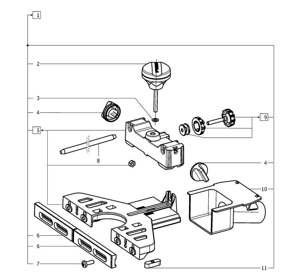 Festool 494680 Router Parallel Side Fence Spare Parts - Part Shop Direct