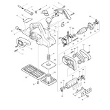 Makita 1911B 110v 240v Corded Planer Spare Parts 1911B