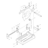 Makita 2414K 355mm Abrasive Cut Off Saw Spare Parts 2414K