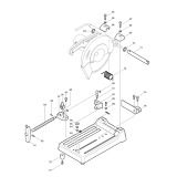 Makita 2414 355mm Abrasive Cut Off Saw Spare Parts 2414