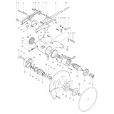 Makita 2414K 355mm Abrasive Cut Off Saw Spare Parts 2414K