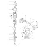 Makita 3601B 110v 240v Corded Router Spare Parts