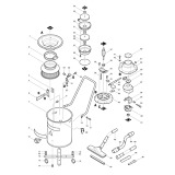 Makita 402 110 & 240 Volt Dust Extractor Spare Parts