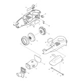 Makita 4033D 14.4v Vacuum Cleaner Spare Parts