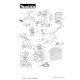 Makita 447L / 447m Dust Extractor Spare Parts