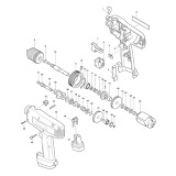 Makita 6200D 9.6v Dc Nicd 3/8 Drill Driver Spare Parts 6200D