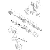 Makita 6222D 9.6v Dc Nicd 1/4 Drill Driver Spare Parts