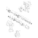 Makita 6223D 12v Nicd 3/8 Drill Driver Spare Parts