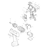 Makita 6227D 12v Nicd 3/8 Drill Driver Spare Parts 6227D