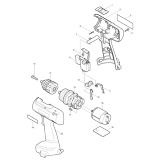 Makita 6228D 14.4v Dc Nicd 3/8 Drill Driver Spare Parts 6228D