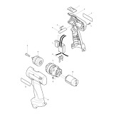 Makita 6260D 9.6v Nicd 3/8 Drill Driver Spare Parts 6260D