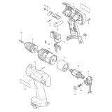 Makita 6337D Cordless 18v Nicd Drill/driver Spare Parts