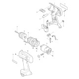 Makita 6343D Cordless 18v Drill/driver Spare Parts 6343D